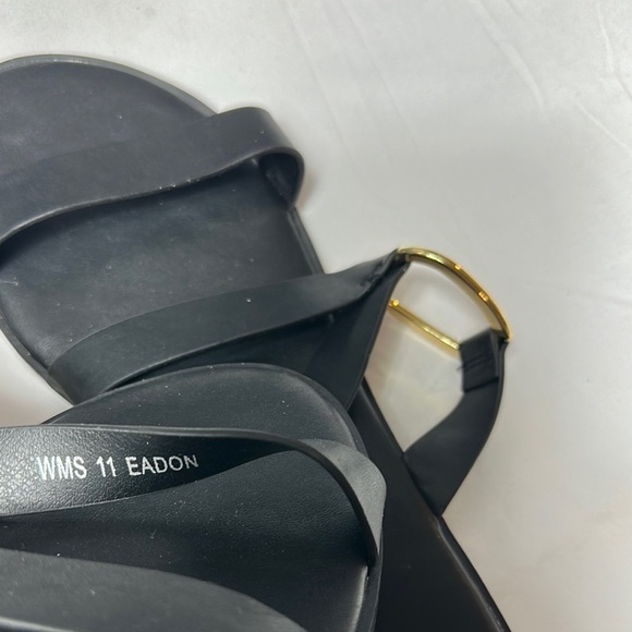 DV by Dolce Vita Black Modern Slip-On Strapy Sandals Sz 11 - Picture 4 of 8